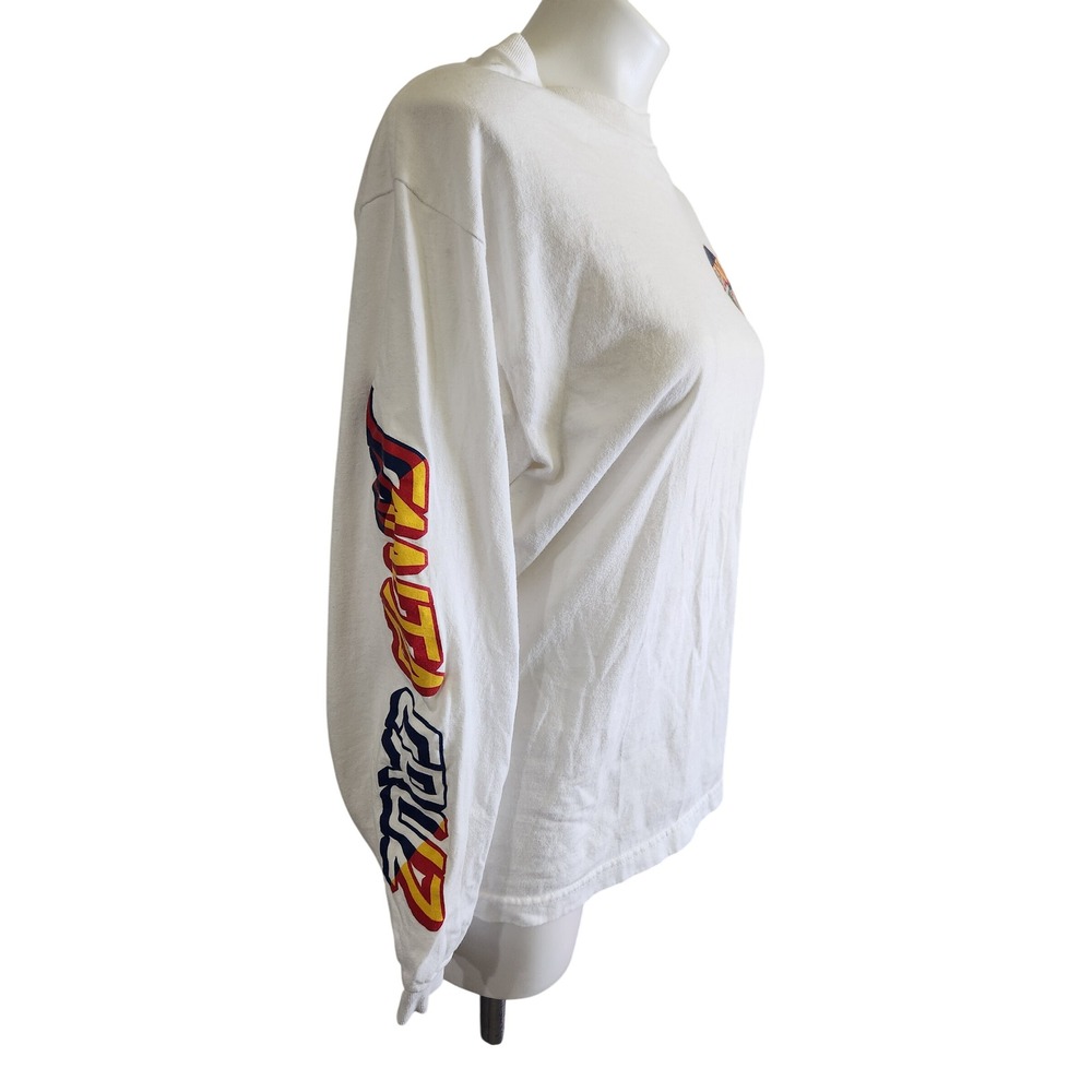 Santa Cruz white long sleeve VTG y2k 100% Cotton‎